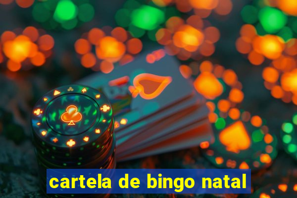 cartela de bingo natal